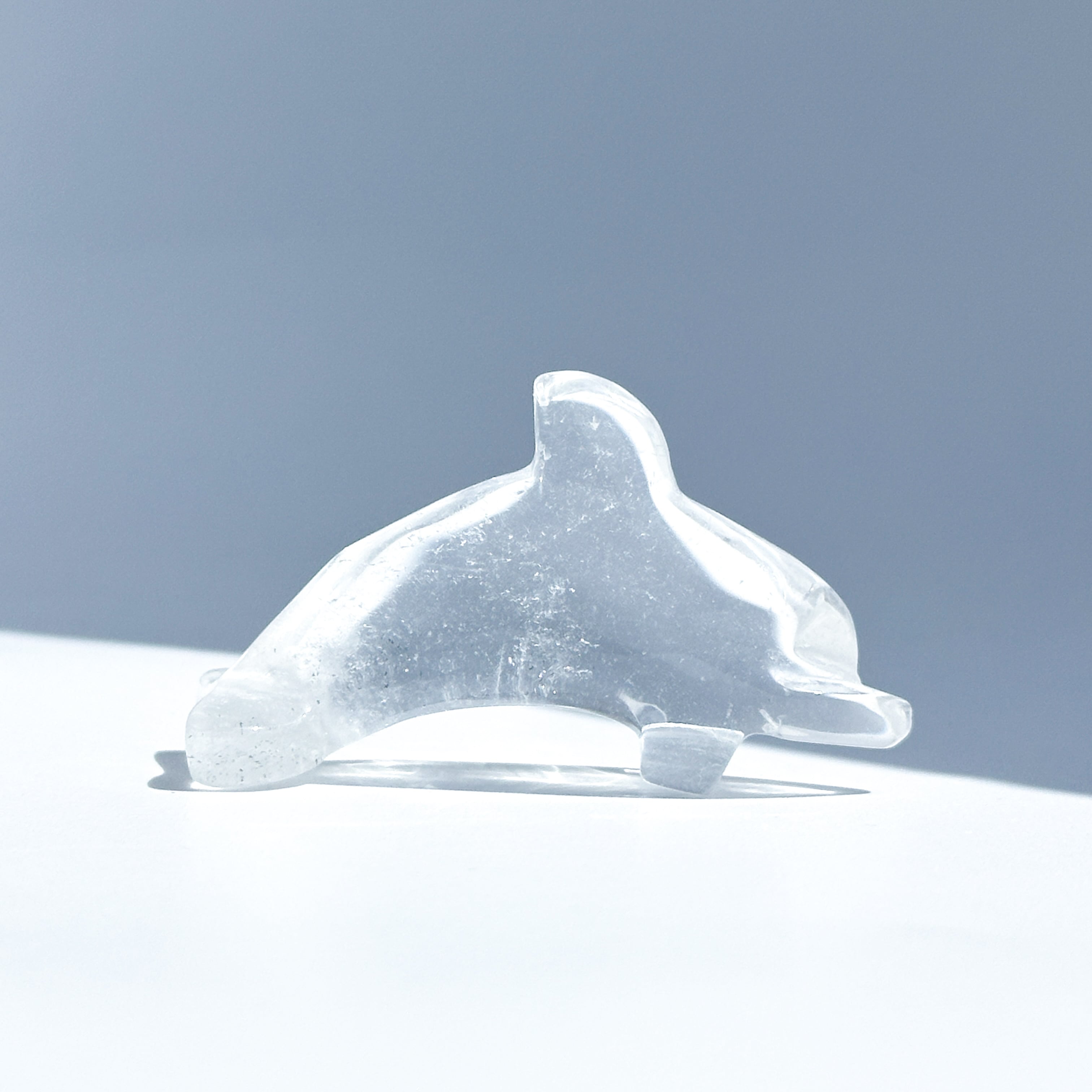 透明感◎クリアクォーツ ミニイルカ02◇Clear Quartz◇ 天然石・鉱物・パワーストーン・インテリア