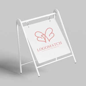 心をつなぎ羽ばたくロゴ