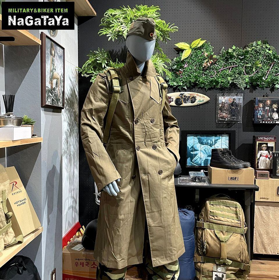 イタリア軍 放出品 デッドストック 新品 ダブルブレスト トレンチ