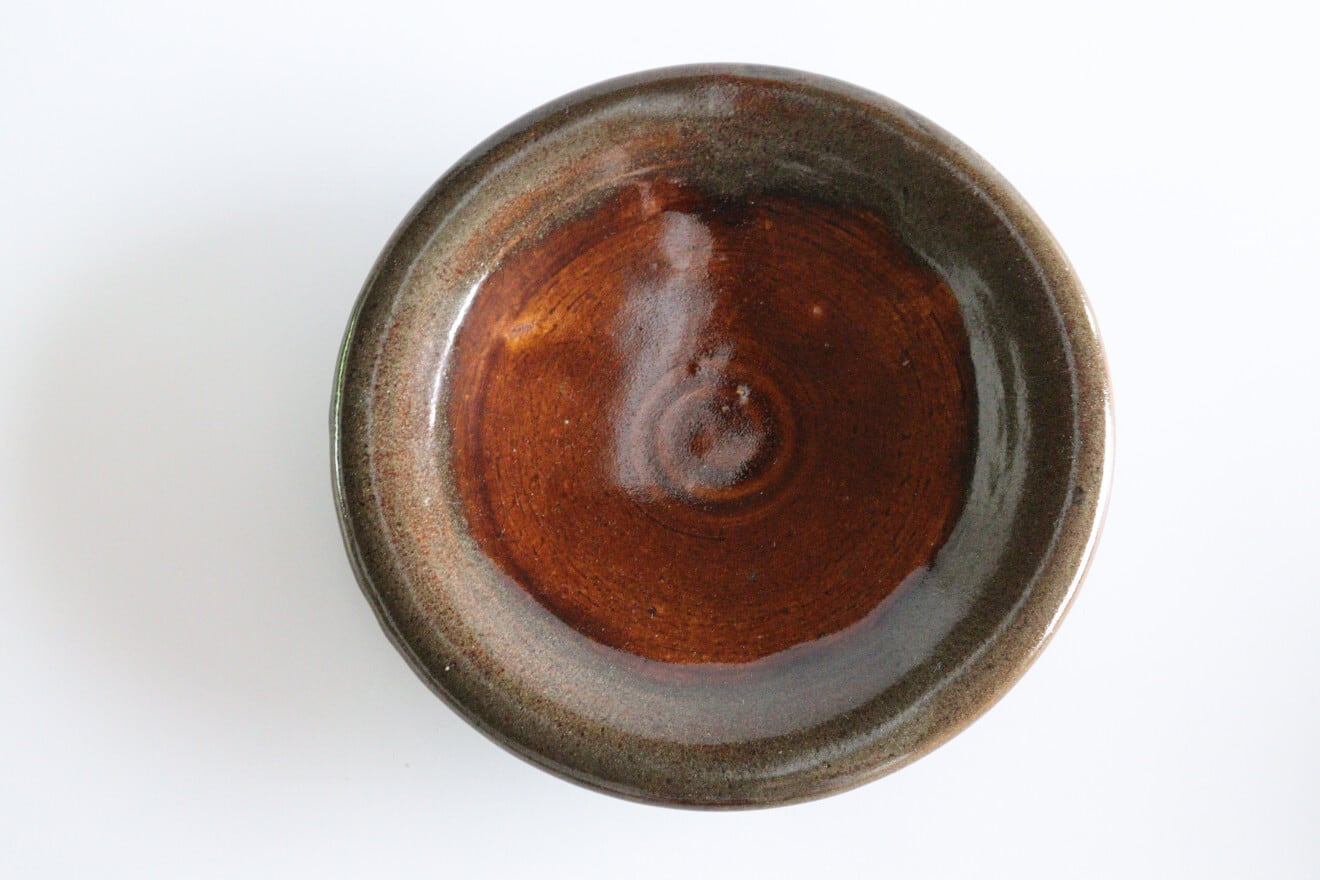 成井窯 6寸皿 | ao+水玉