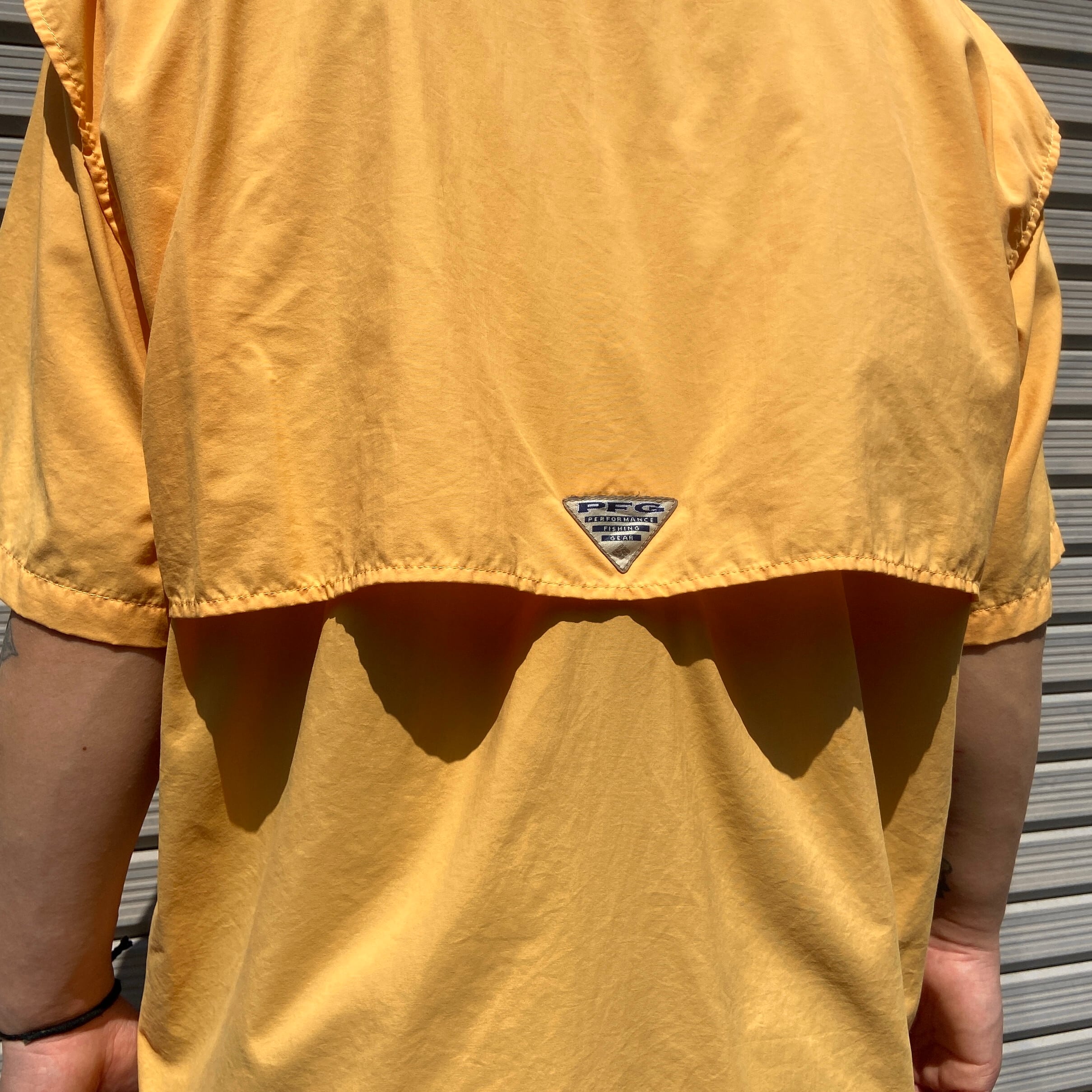 Columbia PFG コロンビア 半袖 ナイロン フィッシングシャツ メンズL