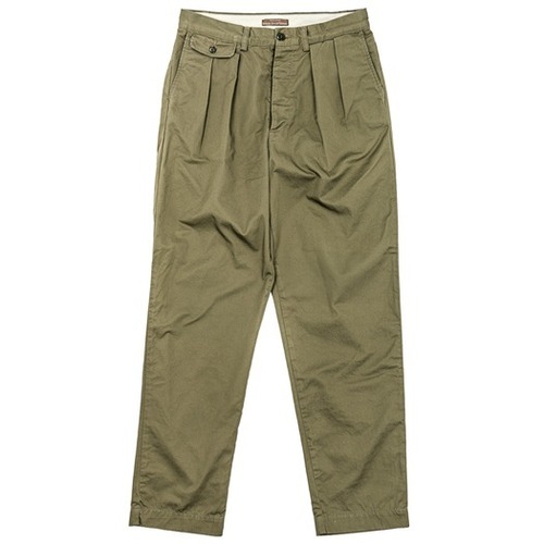 WORKERS(ワーカーズ)～Officer Trousers, 2 Tuck, 8 oz Hunter Green Chino～