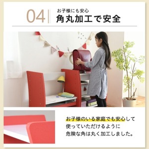 『WAVY』PCデスク パソコンデスク おしゃれ 机 ロータイプ スリム 省スペース スライド ブラウン 赤 ナチュラル