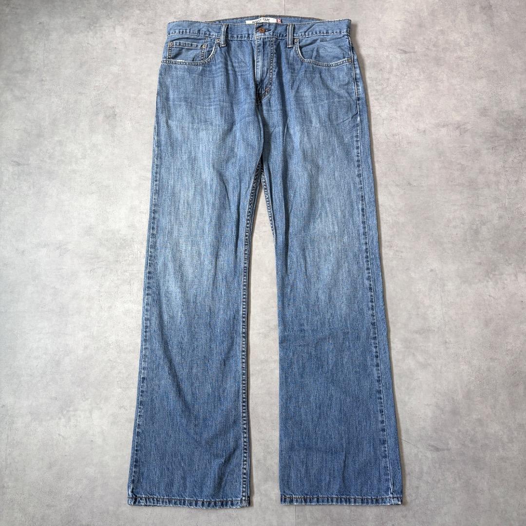 リーバイス527 Levis W34 フレア ブーツ 青 古着 ヒゲ 22212