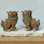 Ｏ様オーダー品　立ちシーサー（横）　【陶芸 ＪＩＮ】
