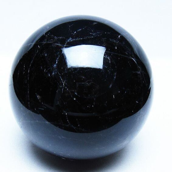 1.6Kg モリオン 黒水晶 丸玉 108mm スフィア 一点物 151-9421