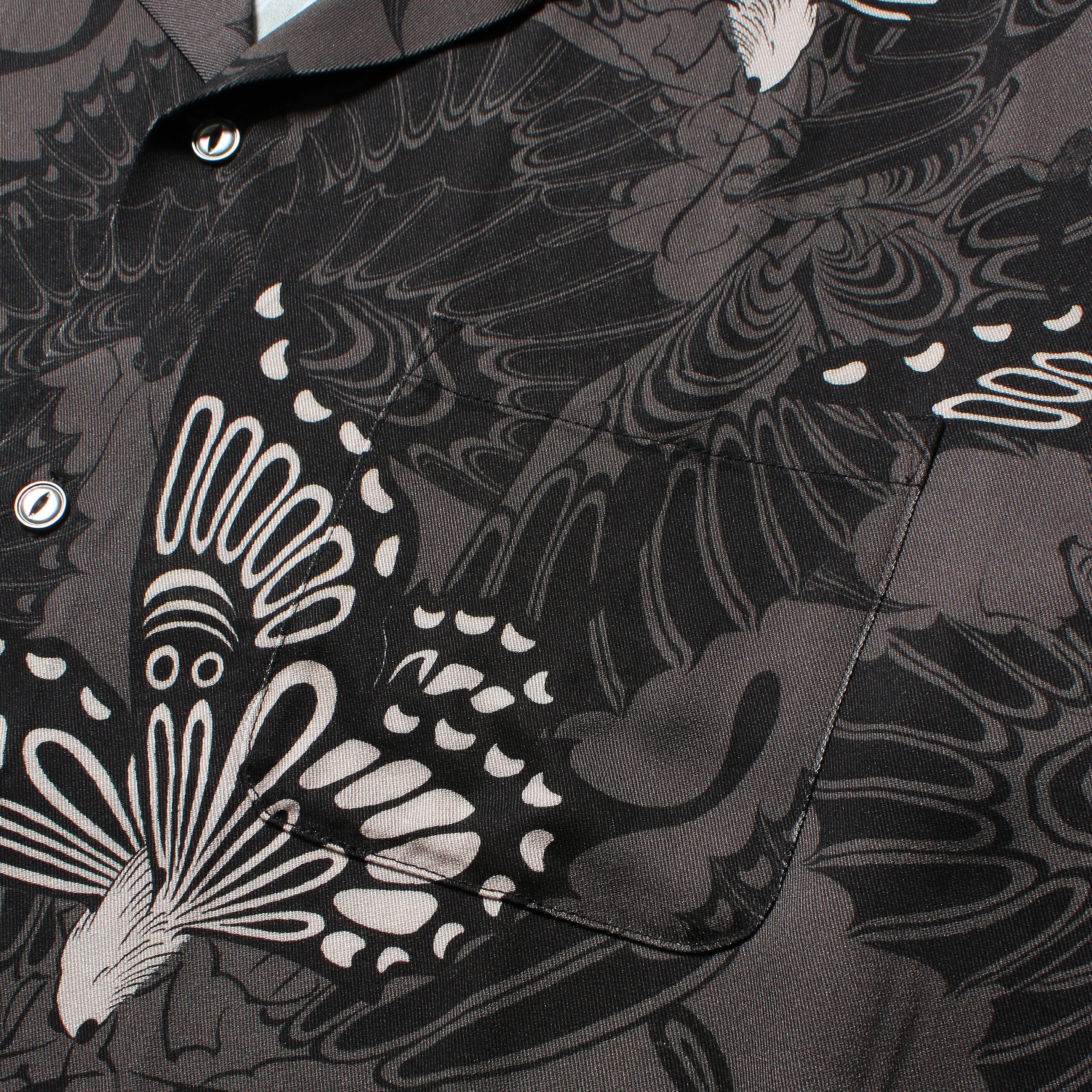 GAKKIN × BUDSPOOL「三艶蝶 EASY TROUSERS」 GAKKIN × BUDSPOOL 三艶蝶 L/S HAWAIIAN SHIRT | APHRODITEGANG HOLDINGS