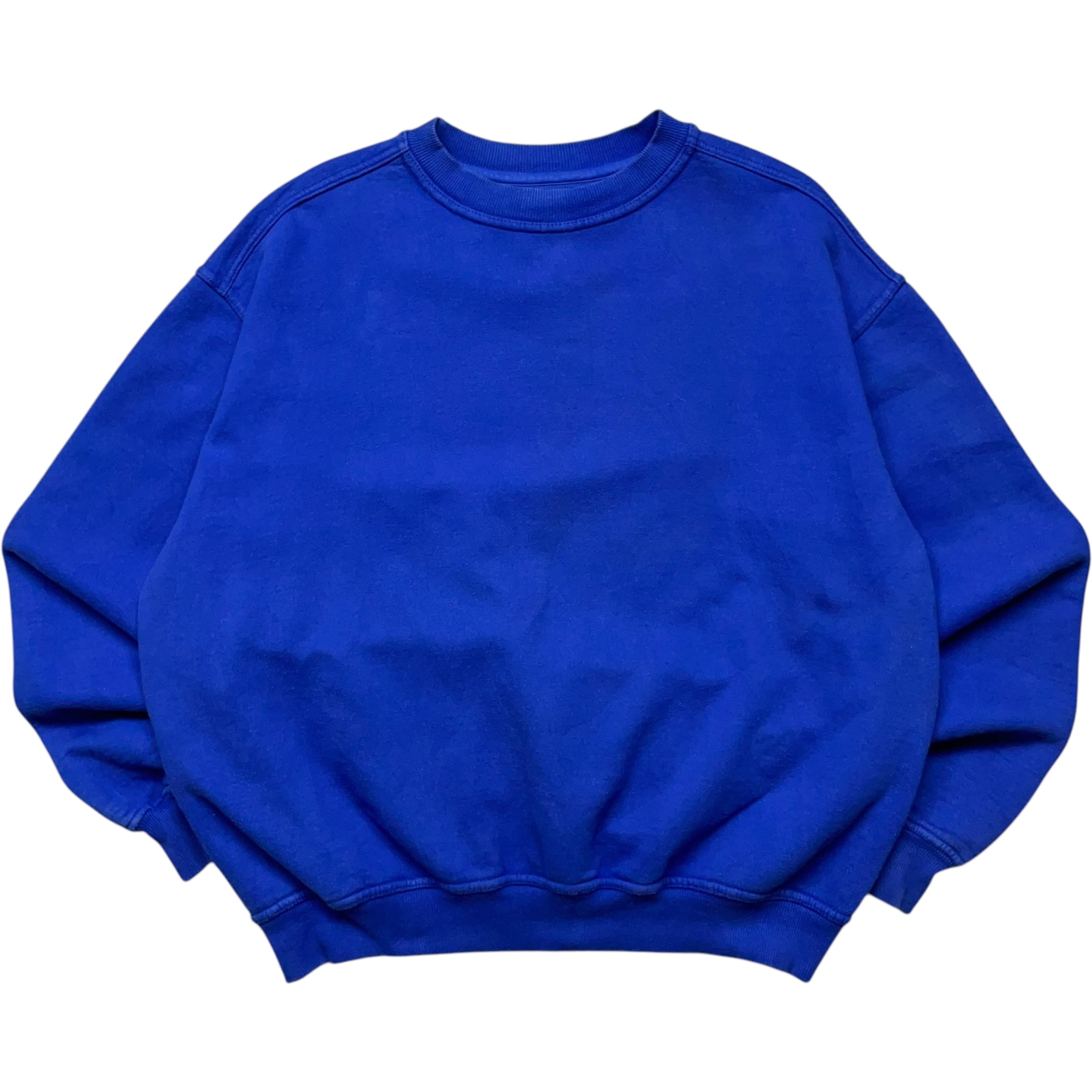 《XL》 PLUMA BY russell athletic ラッセルアスレチック スウェット 無地 ブルー 90年代 vintage no.6234