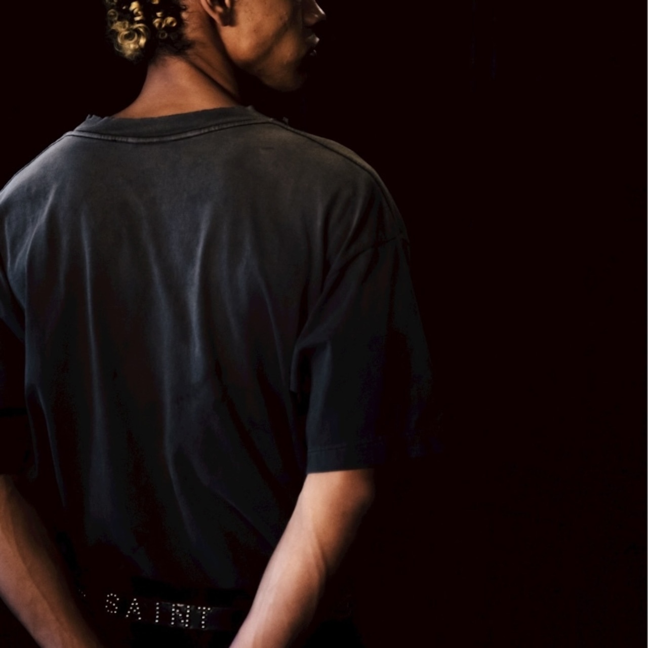 【SAINT MICHAEL】SM-HR1-0000-013/SS TEE/MULATED/BLACK - 3