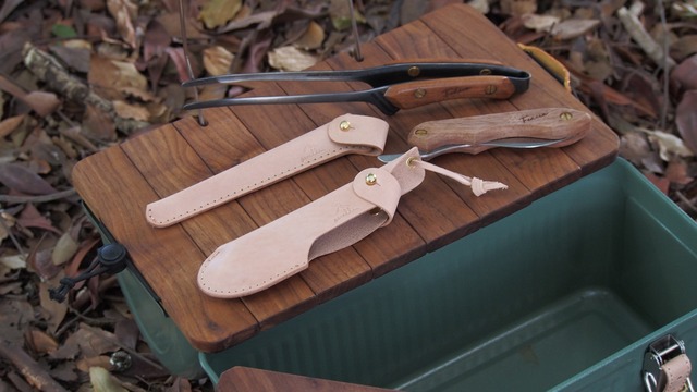 FEDECA (フェデカ)　折畳式料理ナイフ 専用レザーケース　ヌメ