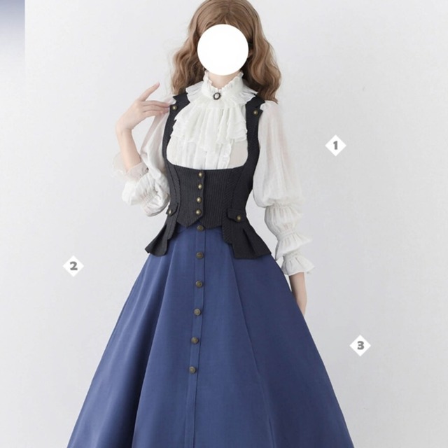 クラシカル ベスト 控えめ ロココ調 普段使い お茶会  Forestシリーズ