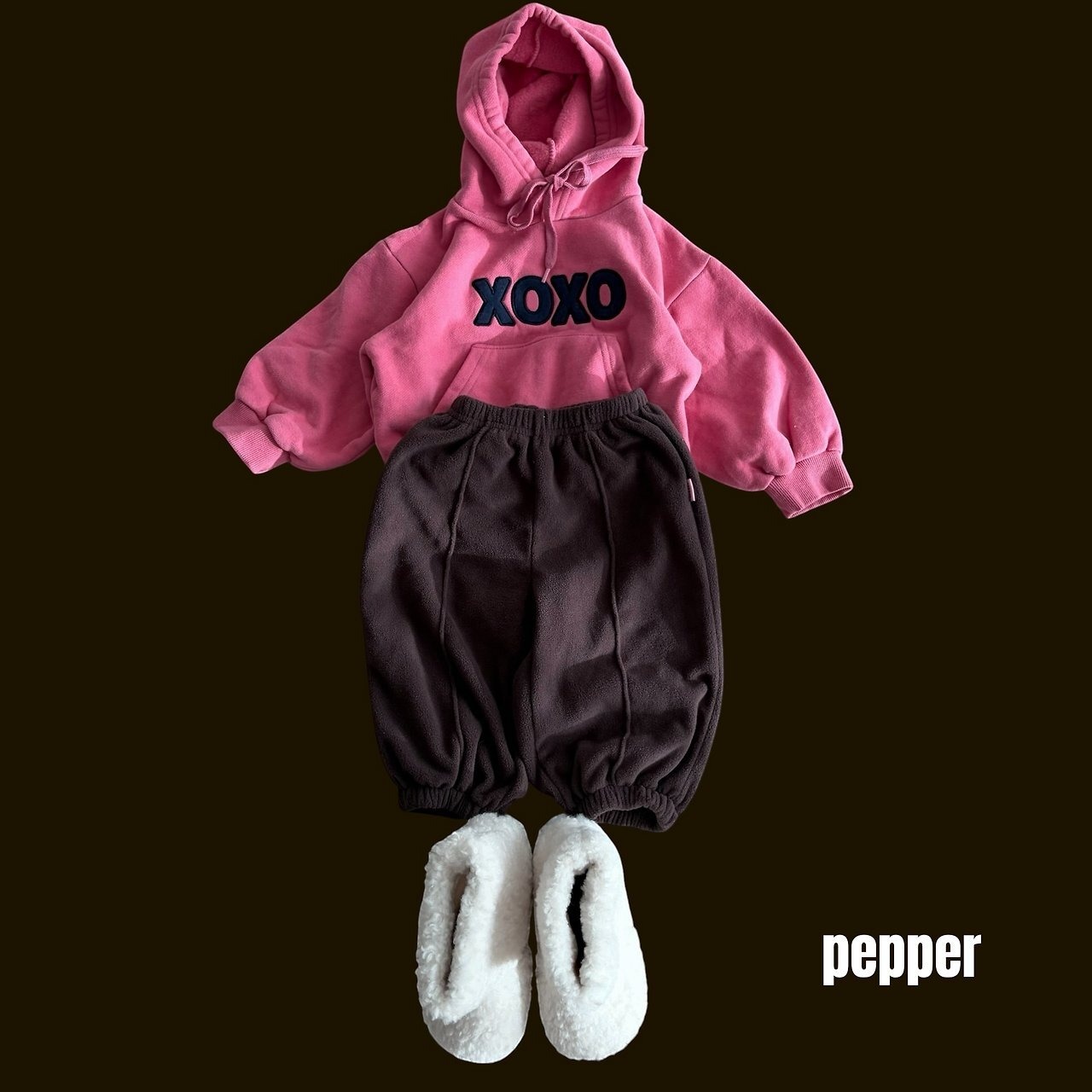 ペッパー / PEPPER / ピンタックジョガーパンツ / 韓国子供服 / キッズ / 26winter〖取寄〗*XS~XL*