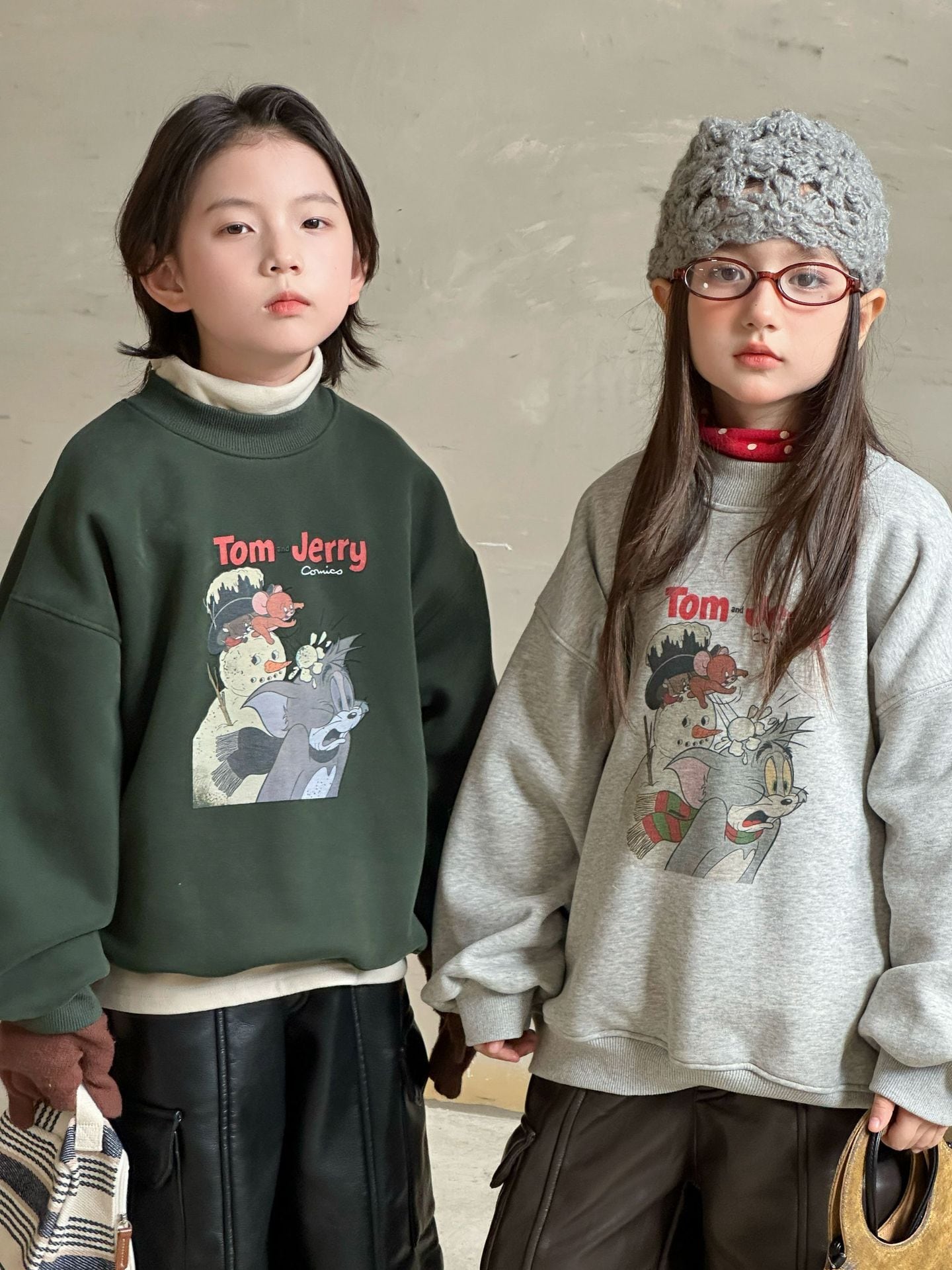 裏起毛イラストトレーナー