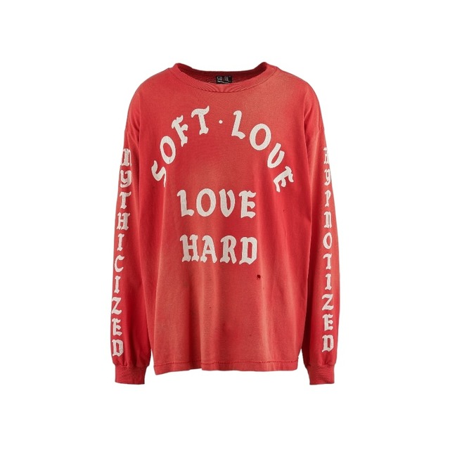 【SAINT MICHAEL】SM-YS8-0000-021/LS TEE/SOFT LOVE/RED