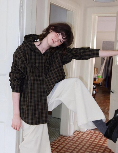 Hooded Check shirt
