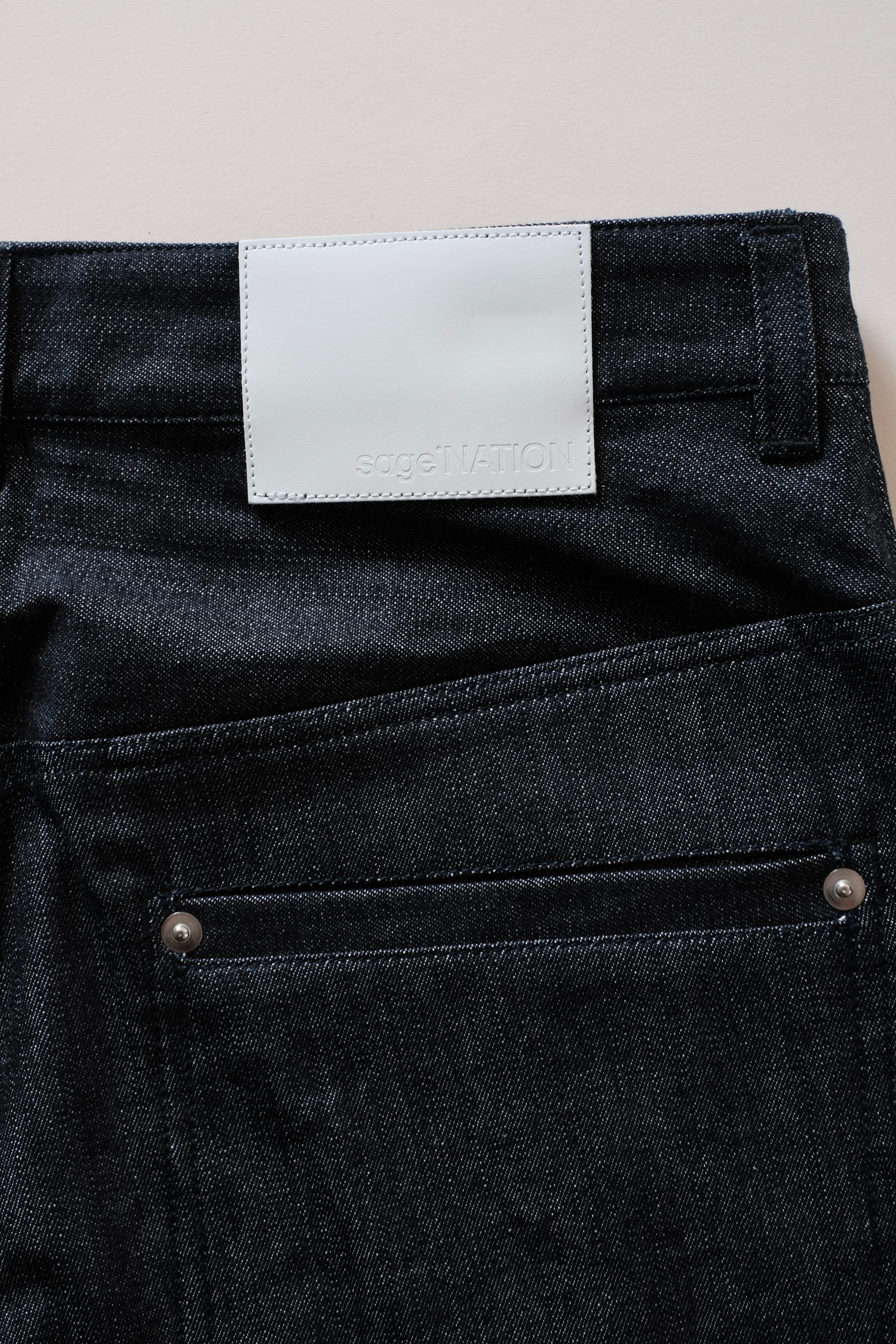 SAGE NATION / STRAIGHT RIVET TROUSER 