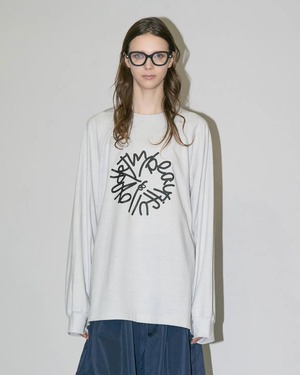 my beautiful landlet SUPIMA COTTON OVERSIZE T-SHIRT LIGHT GREY
