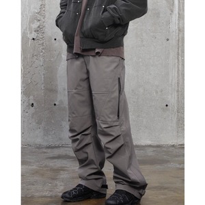 【DRIP3695】F2CE Knee Pleated Nylon Pants
