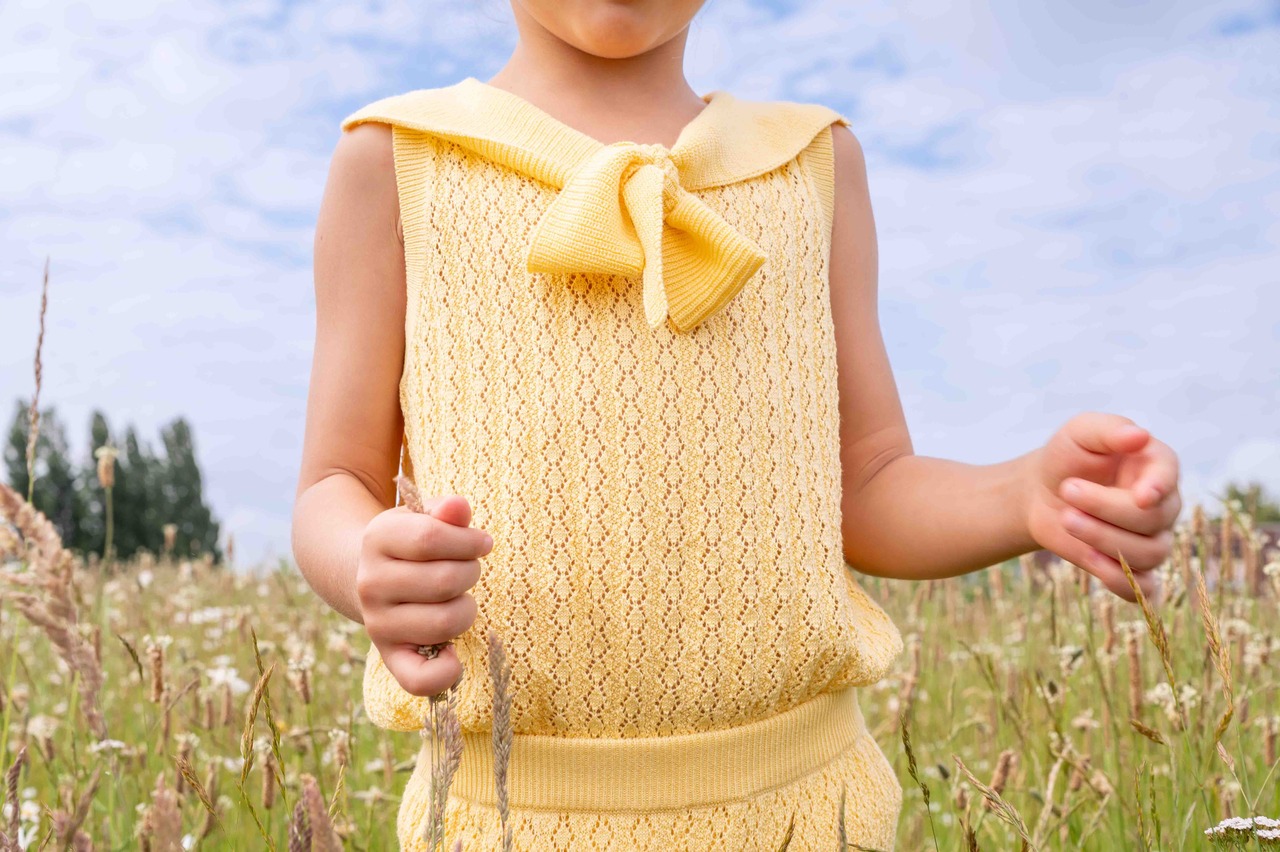 Knit Planet /Sweet Blouse - CreamYellow