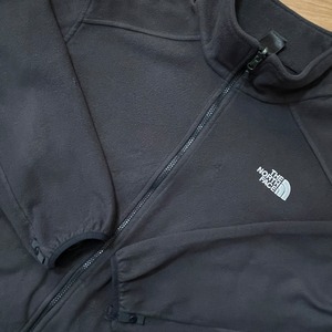 【THE NORTH FACE】フリースジャケット 中間着 ワンポイントロゴ 刺繍ロゴ バックロゴ ジップアップ フルジップ XL相当 ノースフェイス US古着