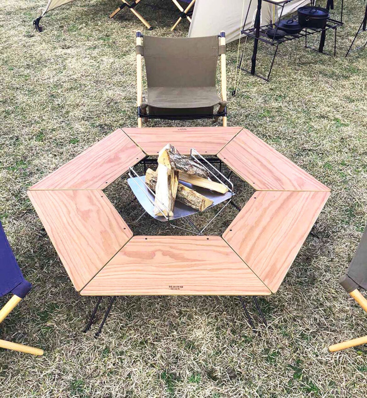HangOut (ハングアウト) FRT Arch Table Single (Wood Top) アーチ テーブル シングル ウッド トップ