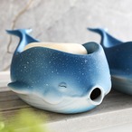 石鹸入れ クジラ かわいい クリエイティヴ セラミック クジラ形石鹸トレイ 自己排水石鹸ホルダー バスルーム用石鹸ラック 石鹸収納ラック バスルームアクセサリー
