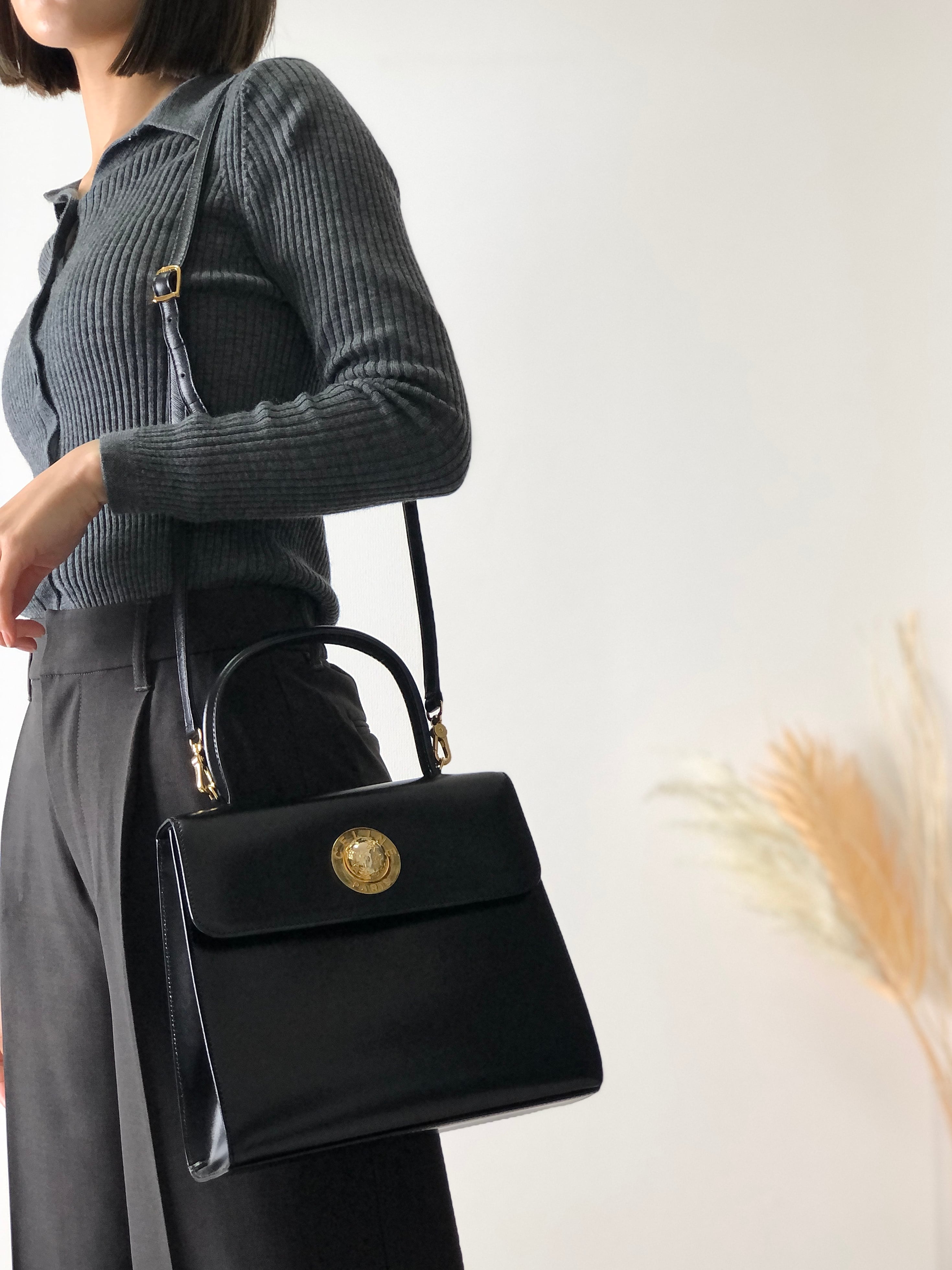 CELINE セリーヌ スターボール レザー ハンドバッグ 2WAY ショルダー ...