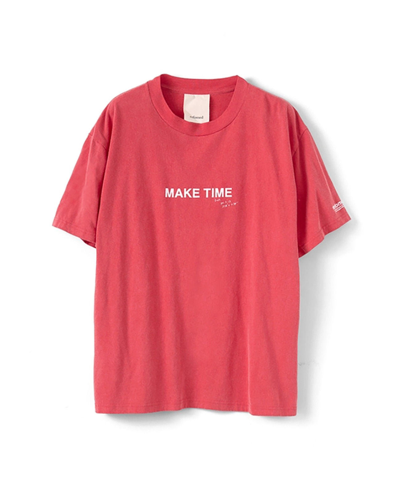 refomed "MAKE TIME TEE〔RED〕"