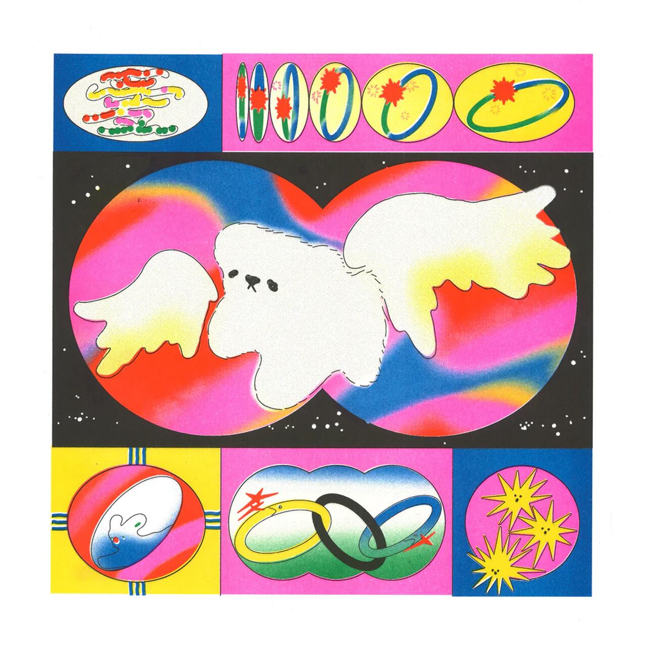 KIBLIND Atelier SanQian - Angel Dog A3 (297×420mm) Art Print