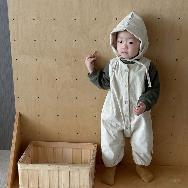 【66-100】秋サロペットパンツ コーディネート男の子 ベビー キッズ
