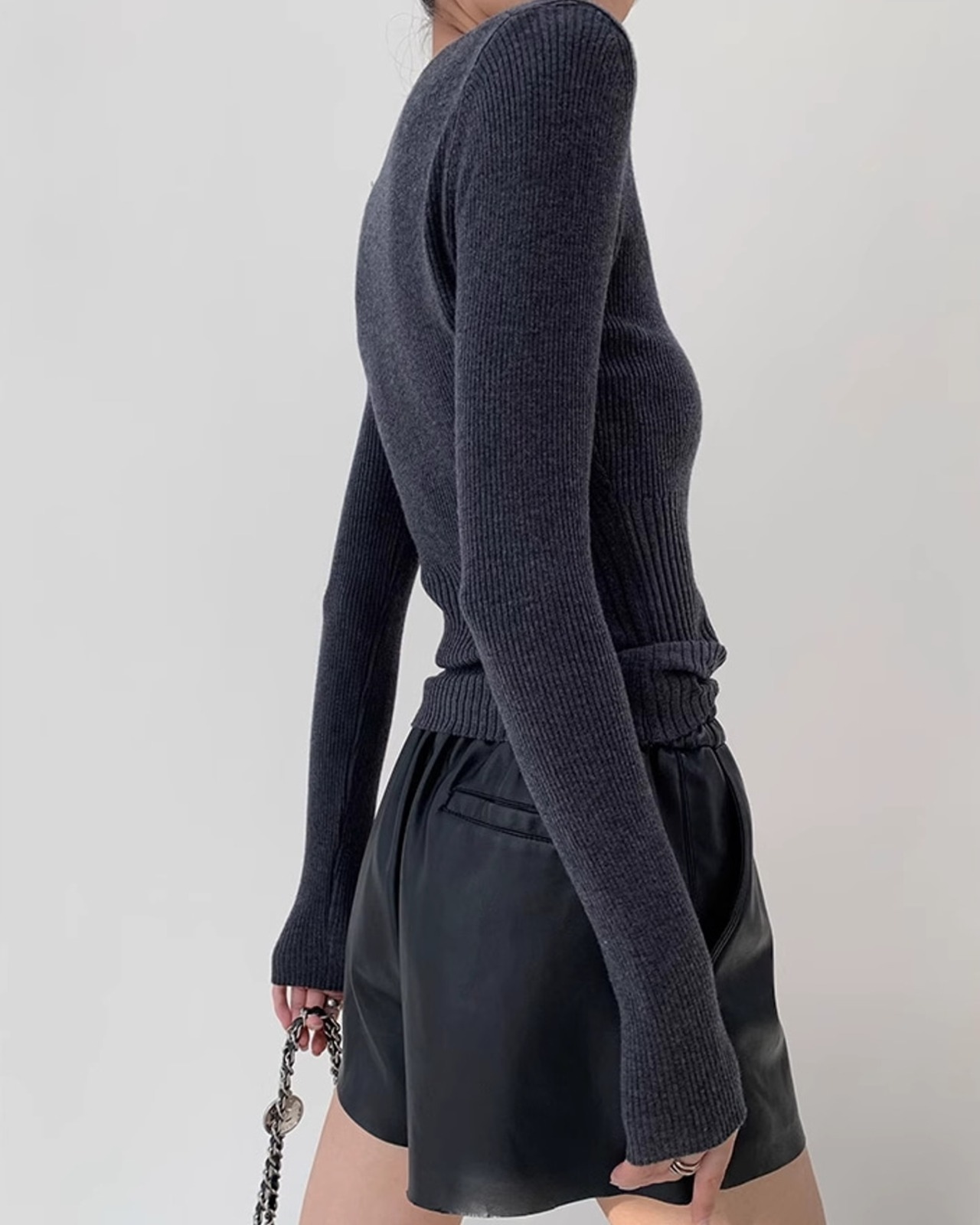 Slim fit rib Knit T20186