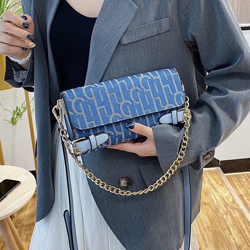 ニッチなデザインの小さなバッグのハンドバッグ2020新しい流行のファッションオールマッチショルダーメッセンジャーバッグバージョンのネットレッドチェーンバッグ 手作りハンドバック53998279650