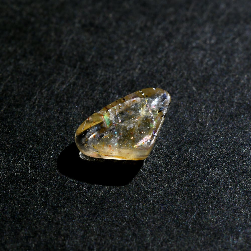 オーストラリア レインボーラティスサンストーン ポリッシュ 鉱物標本