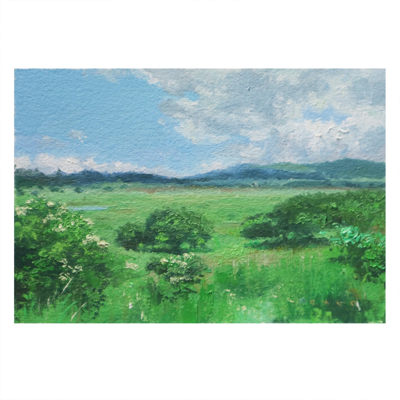 まひるのみどり(油絵) | 油絵屋 平林