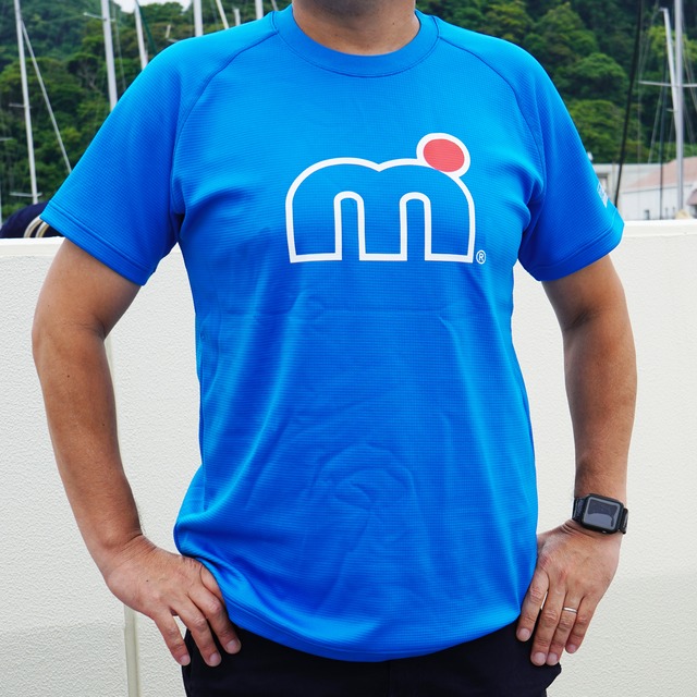 HP-DRY 半袖Tシャツ - エムドットアウトライン - L.BLUE