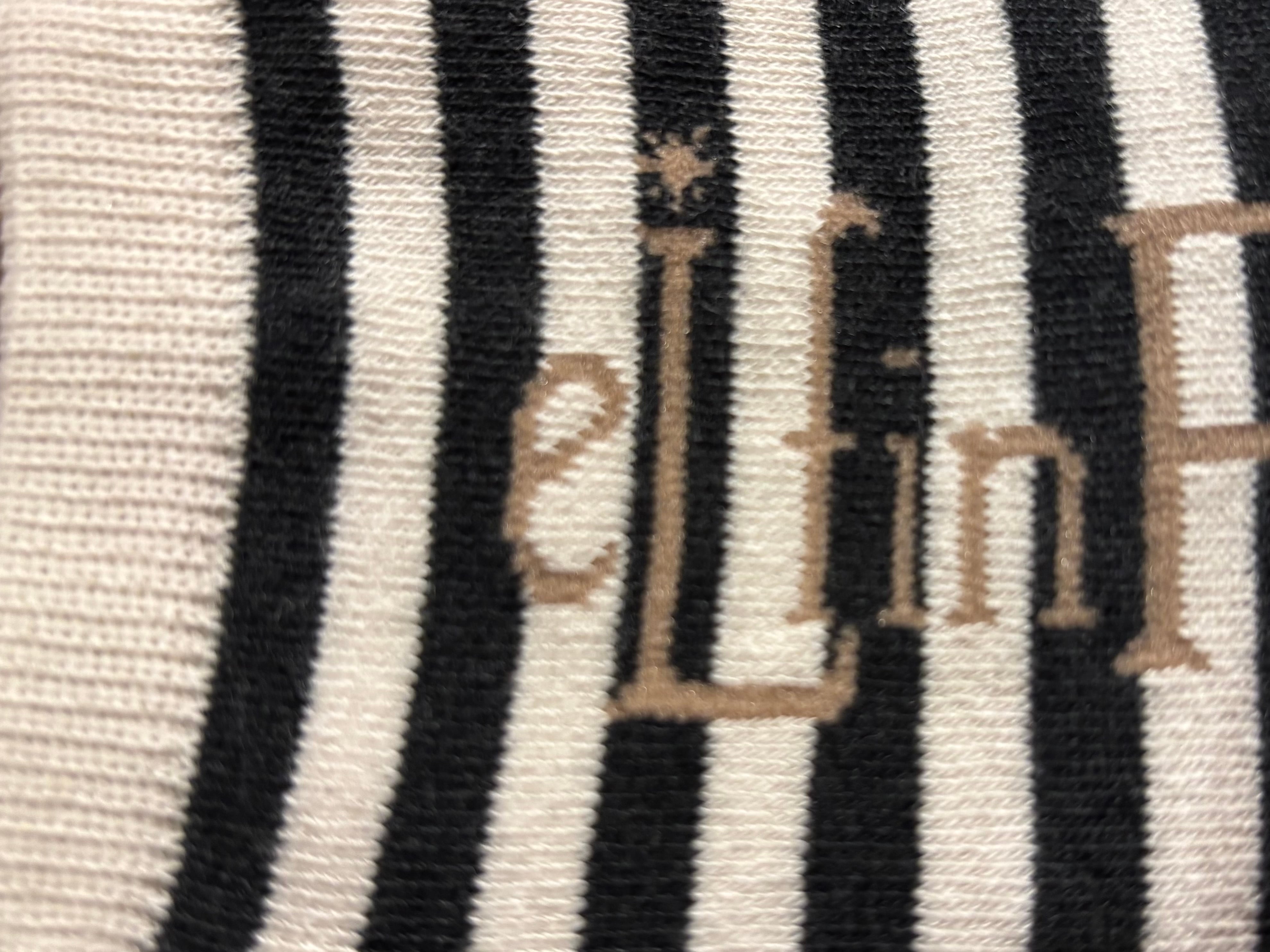 elfinfolk Sサイズ ivovy 26SS】eLfinFolk(エルフィンフォルク)Stripe&logo High Socks ivory