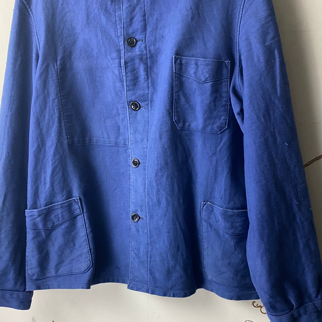 vintage 1950’s french moleskin work jacket “v-pocket”