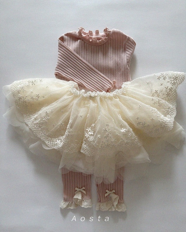 〘即納〙Aosta / Lace Tulle Skirt