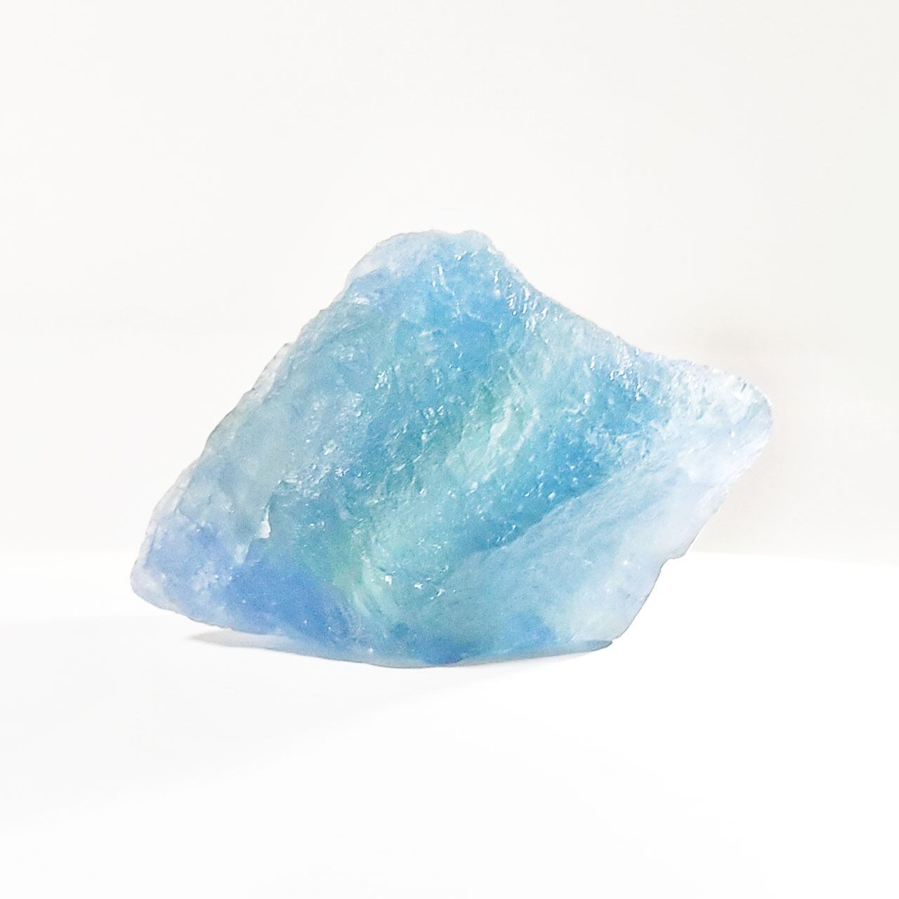 黄緑&グリーン&ブルーのレインボーグラデーション 蛍石 フローライト