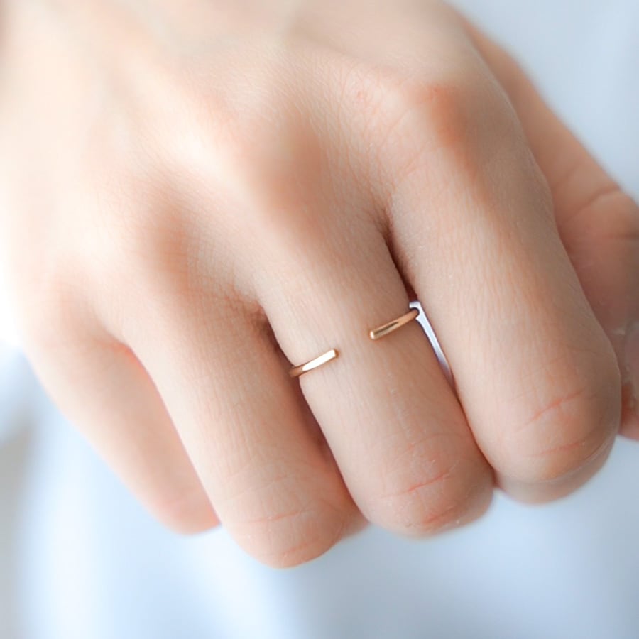 1号~サイズオーダーの2wayリング