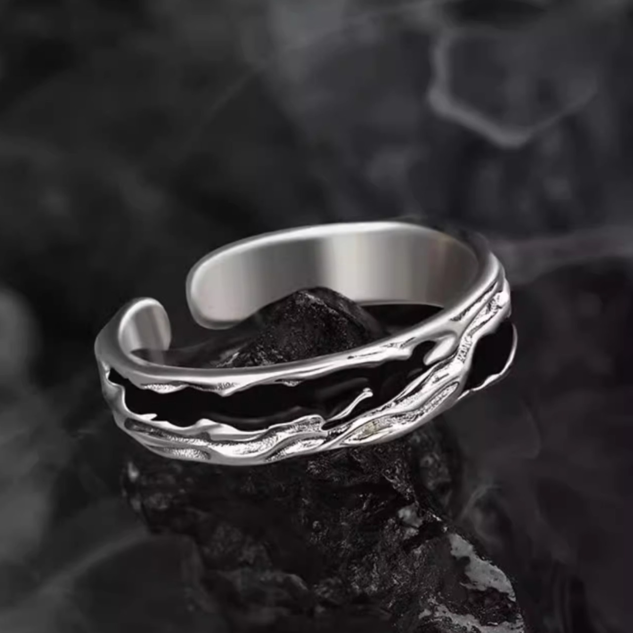 ウェーブモチーフ オープンバンドリング af0184