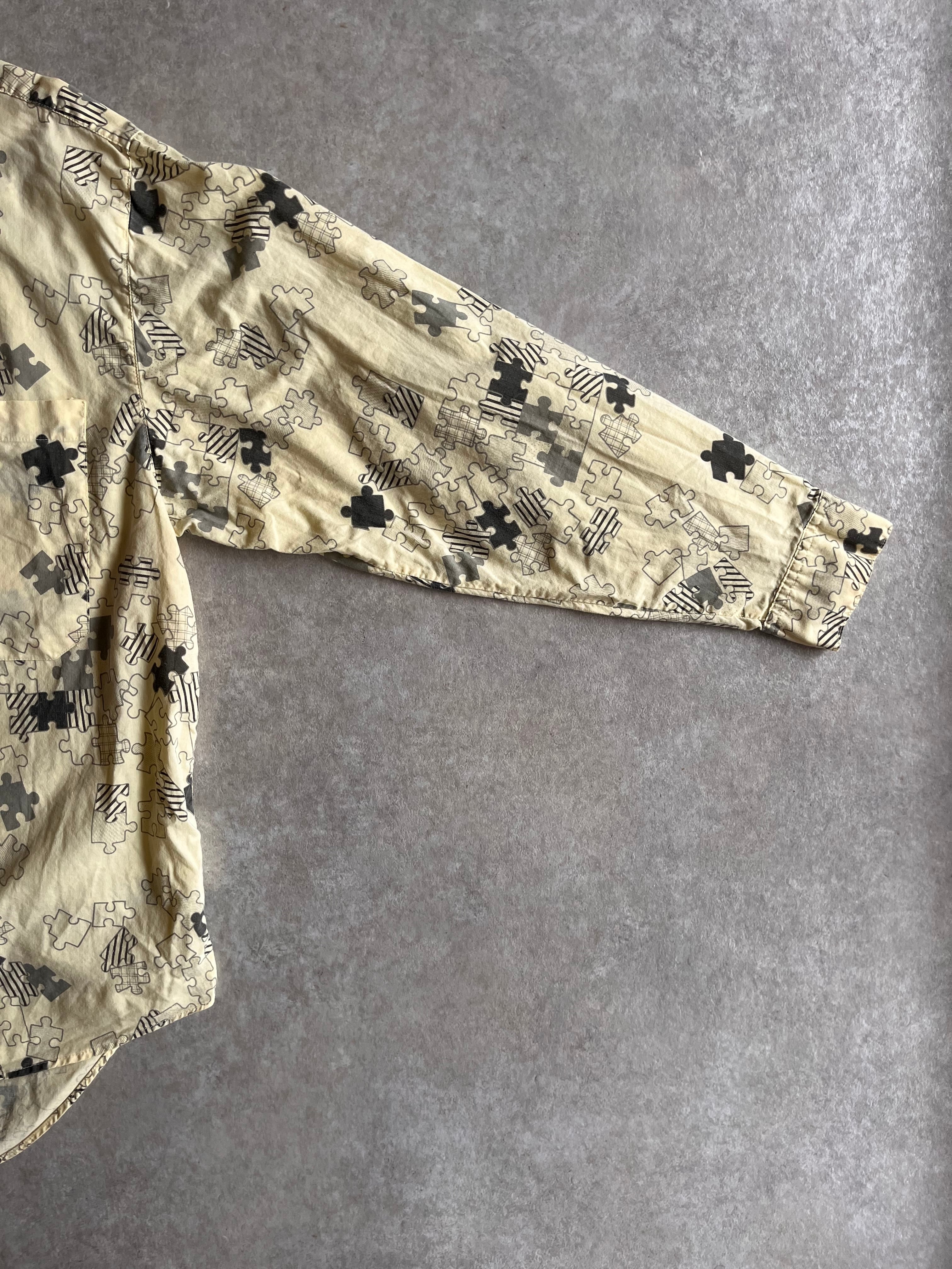 1980s Puzzle L/S Shirts G879 | ROGER'S used clothing - ロジャース -