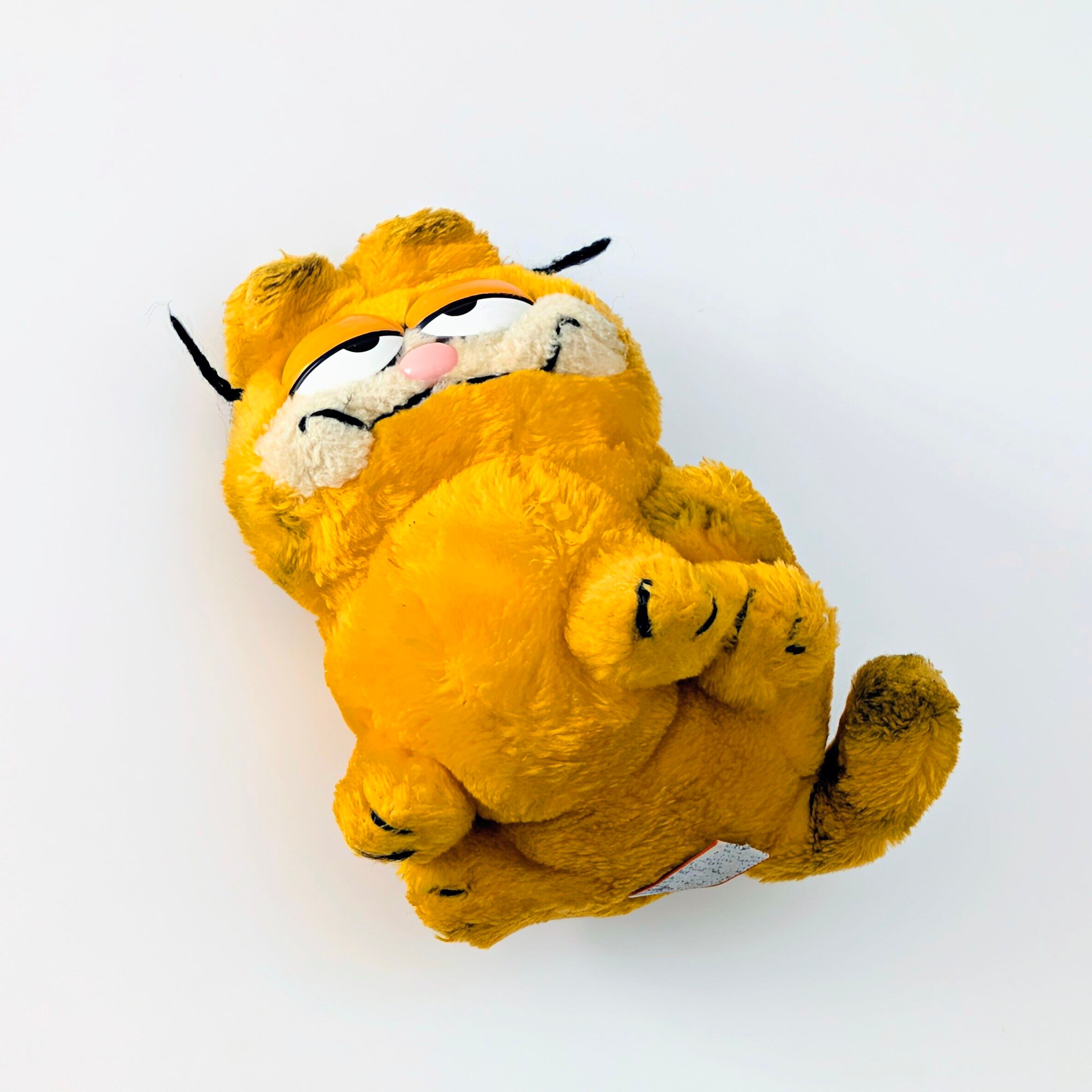 ☆ VINTAGE 1980年代初期 ☆【 Garfield ( ガーフィールド ) 】『 ガーフィールド / おすわり左向き 』Sサイズ / ぬいぐるみ プラッシュ plush 1980年代年製 〚アメリカン雑貨 アメトイ〛