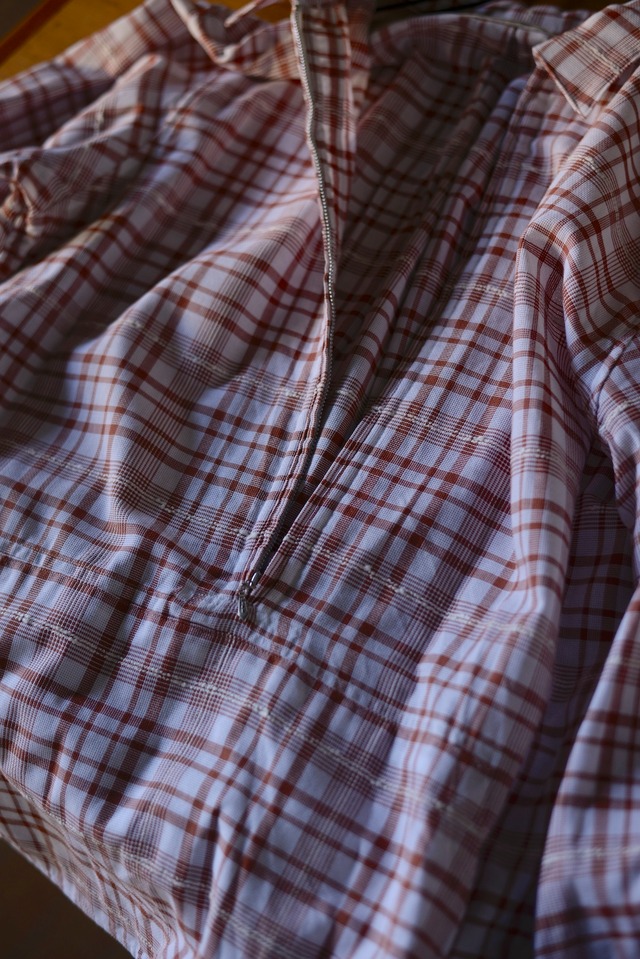 NICENESS / GIGLI LONG ZIP PULLOVER SHIRT (BROWN)