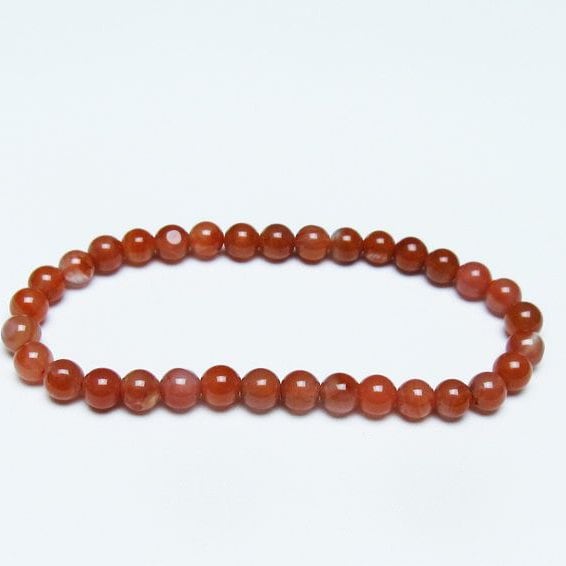 ナンホーンアゲート ブレスレット 6mm 南紅瑪瑙 ブレス 一点物 メール便可 [M便 1/10] 111-42144
