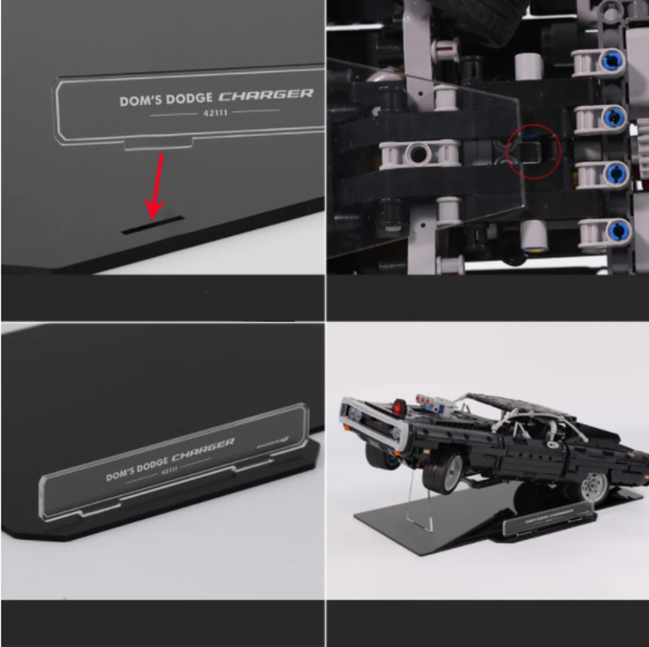 Dom's DODGE CHARGER LEGO TECHNIC ディスプレイスタンド