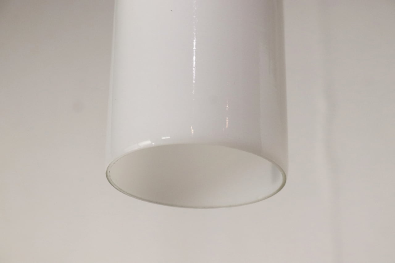 レトロ ペンダントライト ランプ 照明 吊り下げ ガラス シェード 白