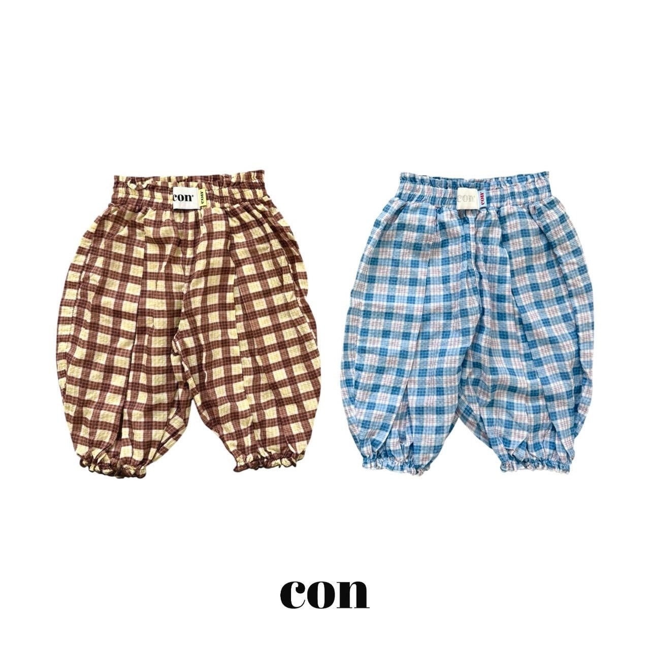【予約】CON. / チェックジョガーパンツ