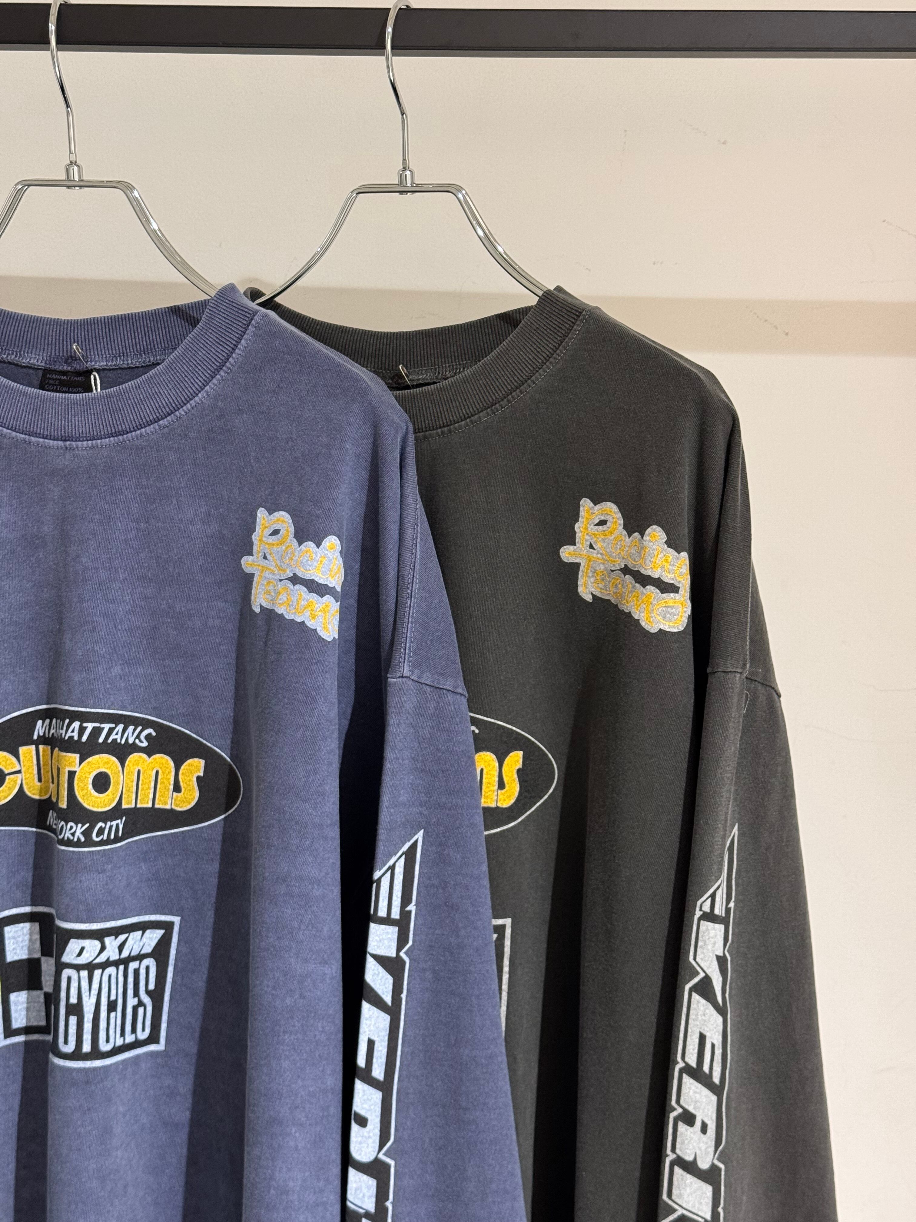 arm logo pop print long T-shirt