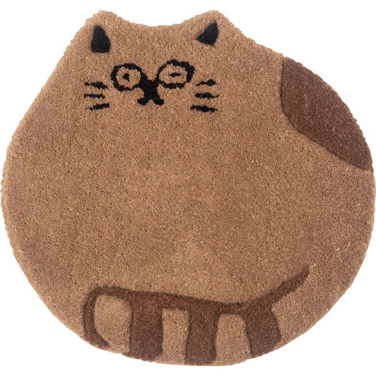 アニマルシートクッション キャット 幅40×奥行40×高さ1.8cm 日用品 完成品 組立不要 ベア